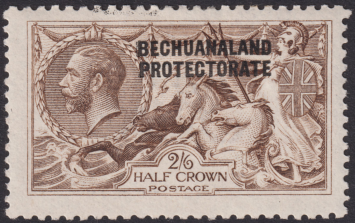 Bechuanaland Protectorate 1917 KGV 2sh6d Sepia De La Rue Mint SG86 cat £140