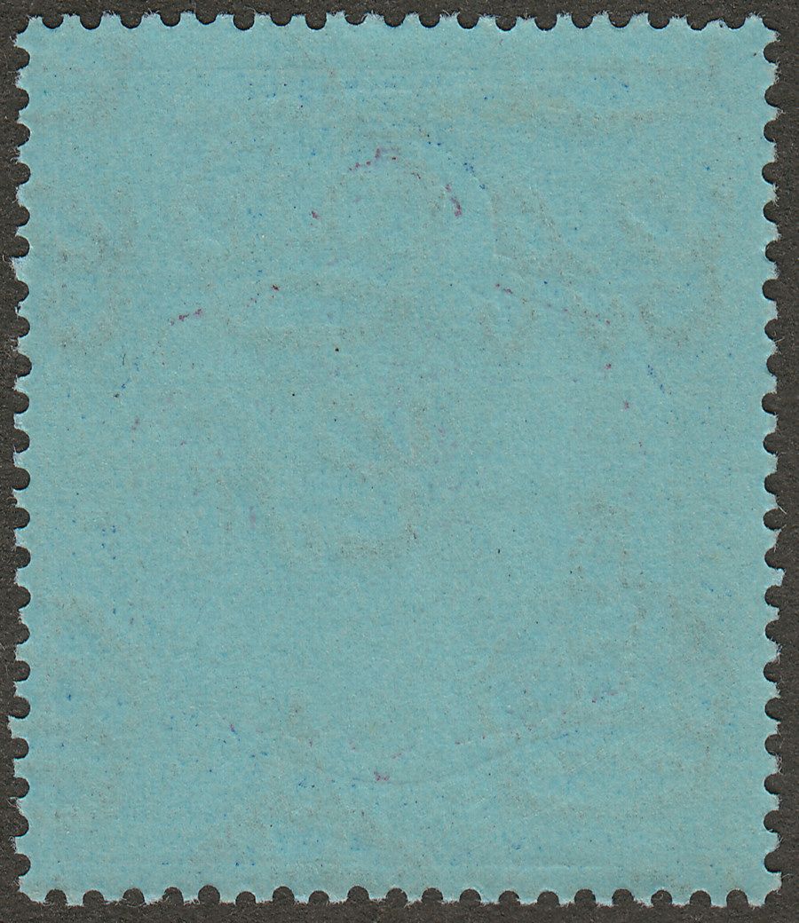 Bermuda 1941 KGVI 2sh Purple and Blue on Deep Blue p14 Mint SG116c