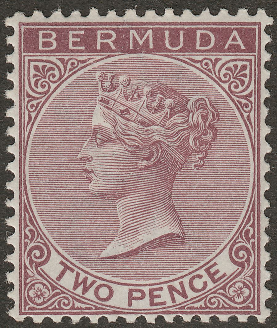 Bermuda 1898 QV 2d Brown Purple Mint SG26a