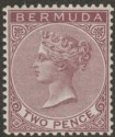 Bermuda 1898 QV 2d Brown Purple Mint SG26a