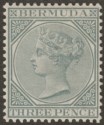 Bermuda 1886 QV 3d Grey Mint SG28