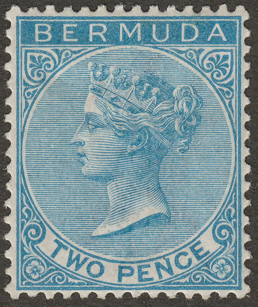 Bermuda 1886 QV 2d Blue Mint SG25