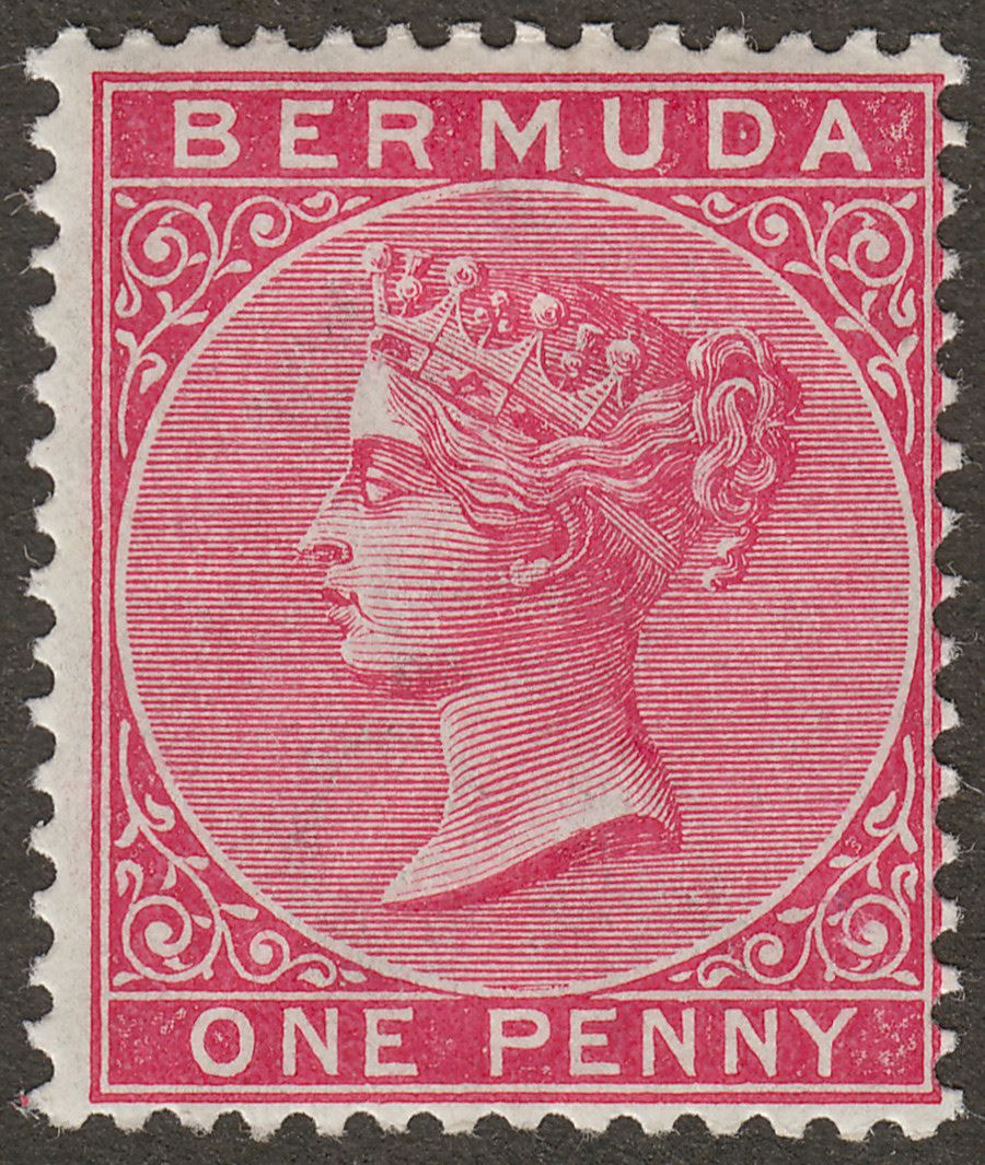 Bermuda 1886 QV 1d Carmine-Rose Mint SG24