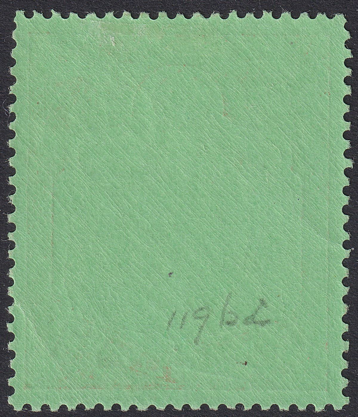 Bermuda 1953 KGVI 10sh Green and Dull Red on Green p13 Mint SG119f