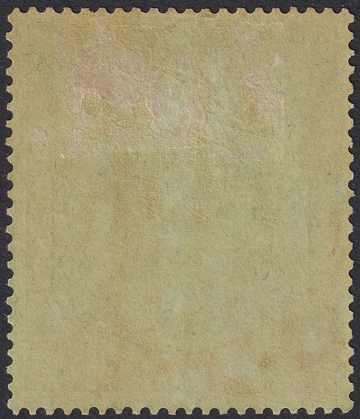 Bermuda 1943 KGVI 10sh Yl Grn + Red on Grn p14 Gash in Chin Variety Mint SG119cf