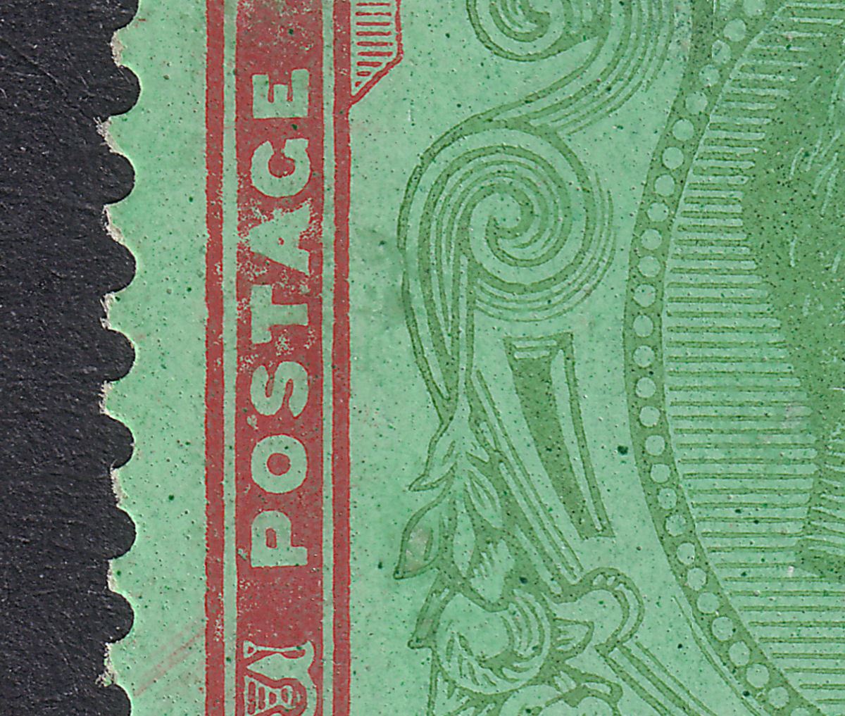 Bermuda 1942 KGVI 10sh line perf 14¼ Scroll w Broken Tail Mint SG119bc