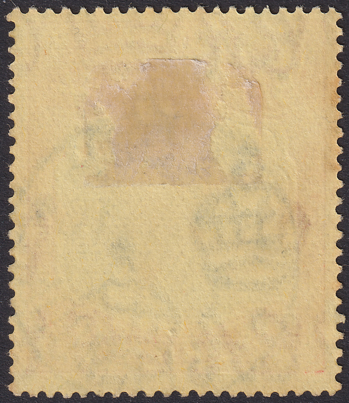Bermuda 1943 KGVI 5sh Bluish-Green + Carmine-Red on Pale Yellow p14 Used SG118d