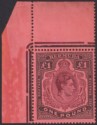 Click for more photos and details Bermuda 1941 KGVI £1 Purple + Dull Black on Salmon p14 Frame Flaw 1A Mint SG121b