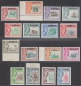 Malaya Sabah 1964 Queen Elizabeth II Overprint Set Mint SG408-423 cat £85