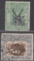 Click for more photos and details North Borneo 1897 QV Stag 2c, Sun Bear 10c Used SG95 SG104 cat £75