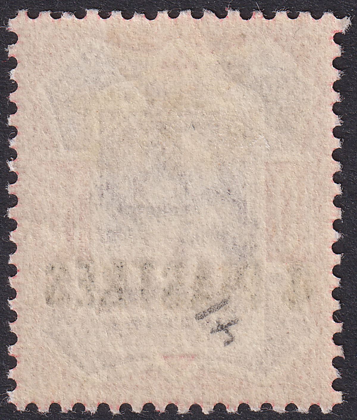 British Levant 1912 KEVII 4pi on 10d Dull Reddish Purple and Carmine Mint SG31b