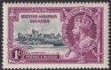 Click for more photos and details British Solomon Is 1935 KGV Silver Jubilee 1sh Dot by Flagstaff Mint SG56h c£425