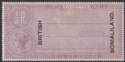 Click for more photos and details British Somaliland 1901 QV Opt India Court Fee Revenue Stamp 8a Lilac Mint BF5A