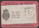 Click for more photos and details GB 1943 Found Loose in Post Label Used on MSJ&A Railway Weekly Season Ticket