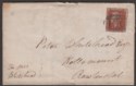Click for more photos and details Queen Victoria 1844 1d Imperf Used on Entire with Numeral 150 Postmark Burnley