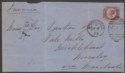 Click for more photos and details QV 1873 ½d Plate 5 Used on Cover Piece Rochdale to Mossley, Manchester