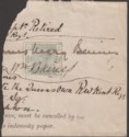Click for more photos and details Queen Victoria 1884 6d Dull Green FIscally Used on Revenue Piece SG194