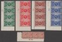Click for more photos and details King George V 1935 Silver Jubilee Set in Strips of 4 Mint SG453-456 cat £30