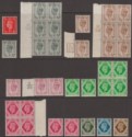 Click for more photos and details King George VI 1937-47 Part Set to 1sh Mint inc several blocks