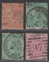 Click for more photos and details Queen Victoria 1866-74 Surface Printed Selection to 1sh Used