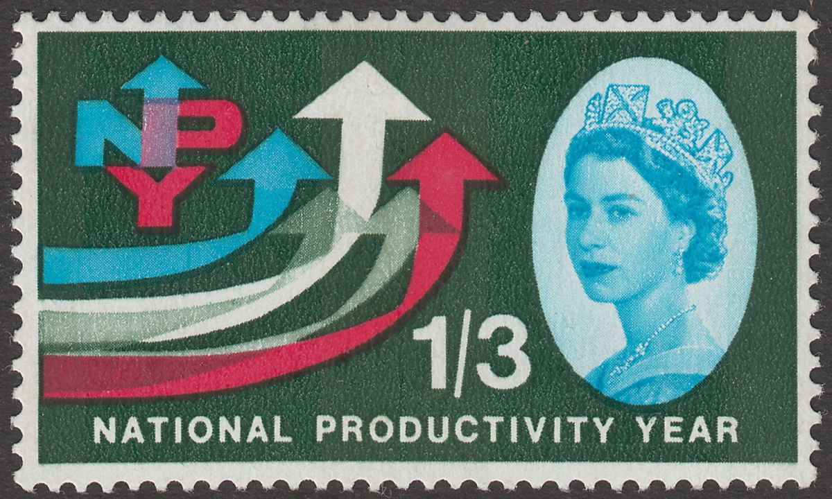 QEII 1962 Productivity Year Phosphor 1sh3d Mint SG633p cat £35