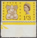 Click for more photos and details QEII 1963 Freedom from Hunger Phosphor 1sh3d Mint SG635p cat £30