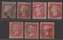 Click for more photos and details Queen Victoria 1854 1d Red Stars Perf Selection Used