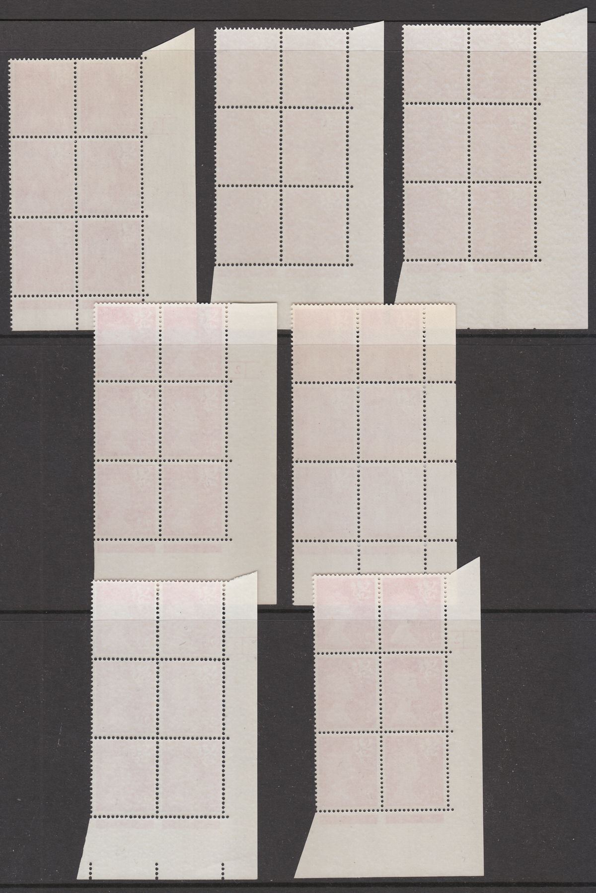 QEII 1971 Scottish Regional Machin 2½p Cylinder Numbers Block Selection Mint