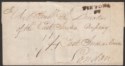 Great Britain 1833 Pre-Stamp Entire 1/4 Rate Sent to East India Company, London