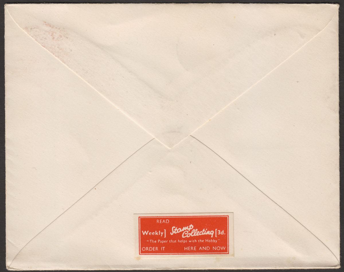 KGVI 1938 1½d Used on First All-Up Airmail Cover London to New Zealand