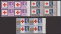 QEII 1963 Red Cross Centenary Congress Phosphor Block Set Mint SG642p-644p c£260