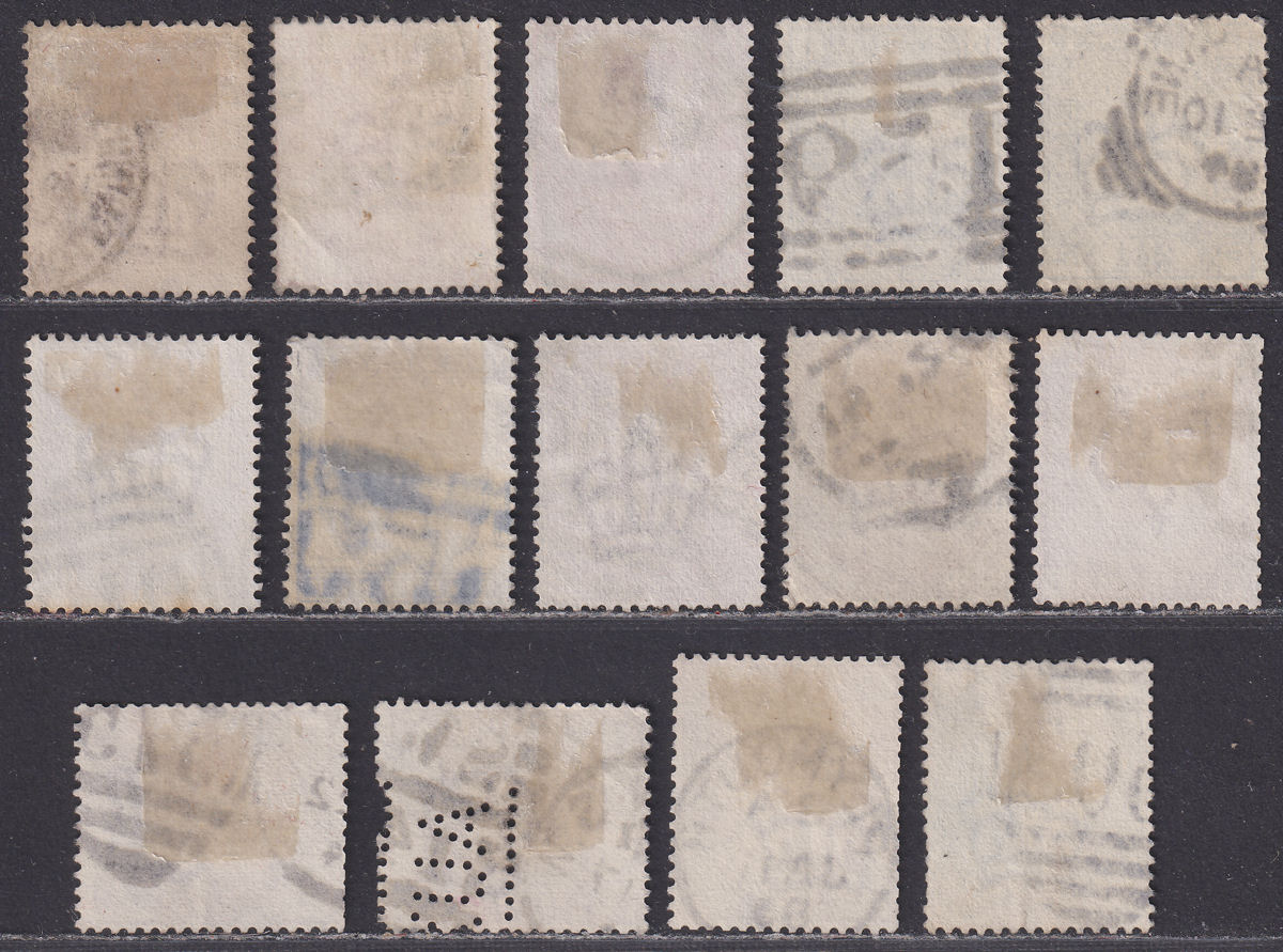 Queen Victoria 1880-83 Surface Printed Selection to 6d Used