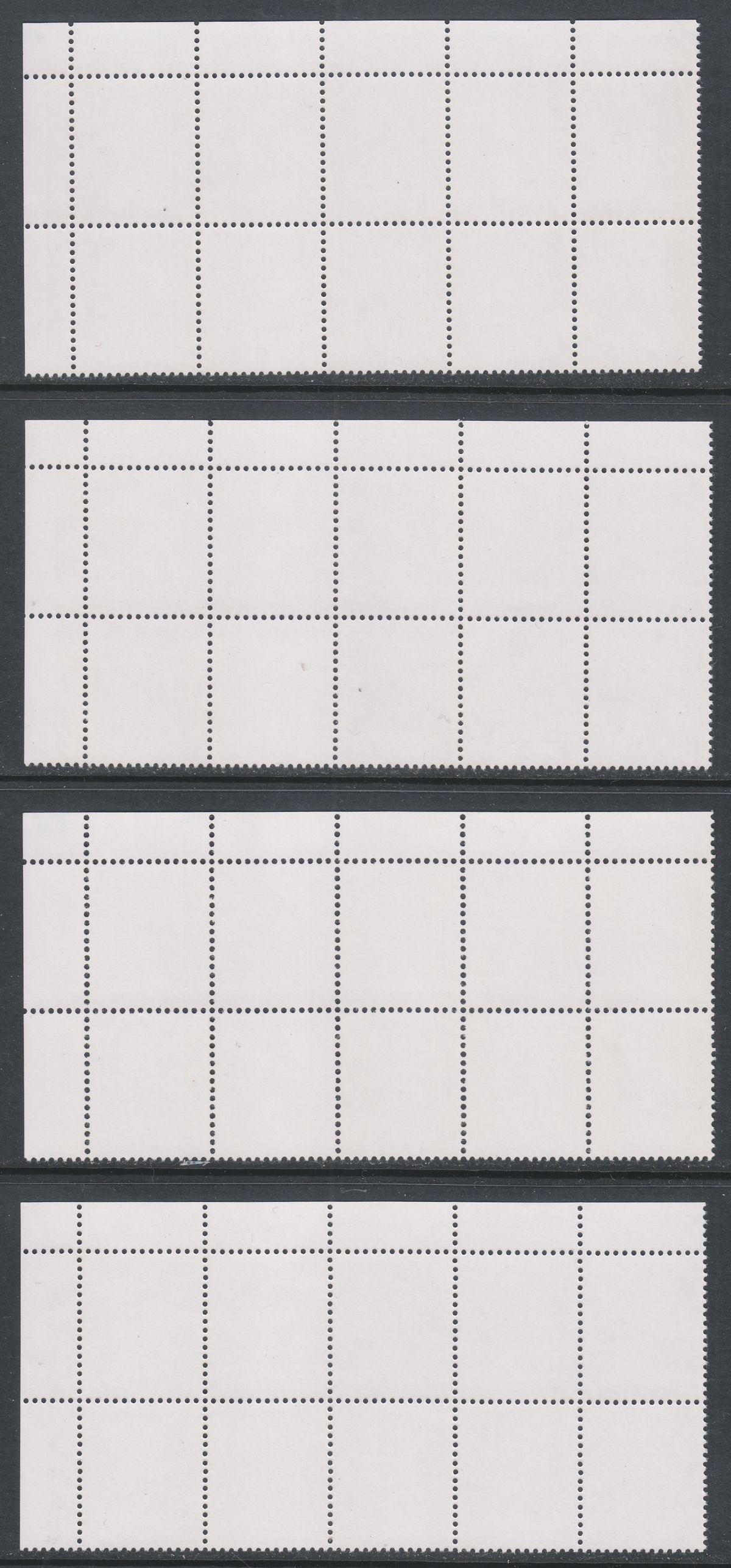 QEII 1980 Machin 4p Litho Cylinder 1 1 to 6A 4B Blocks of 10 Mint w 14 different