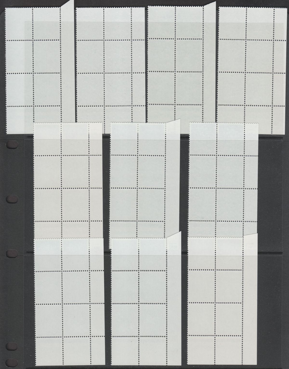 QEII 1981 Machin 4p Litho Cylinder 12A 10B to 16A. 12B. Blocks of 6 Mint