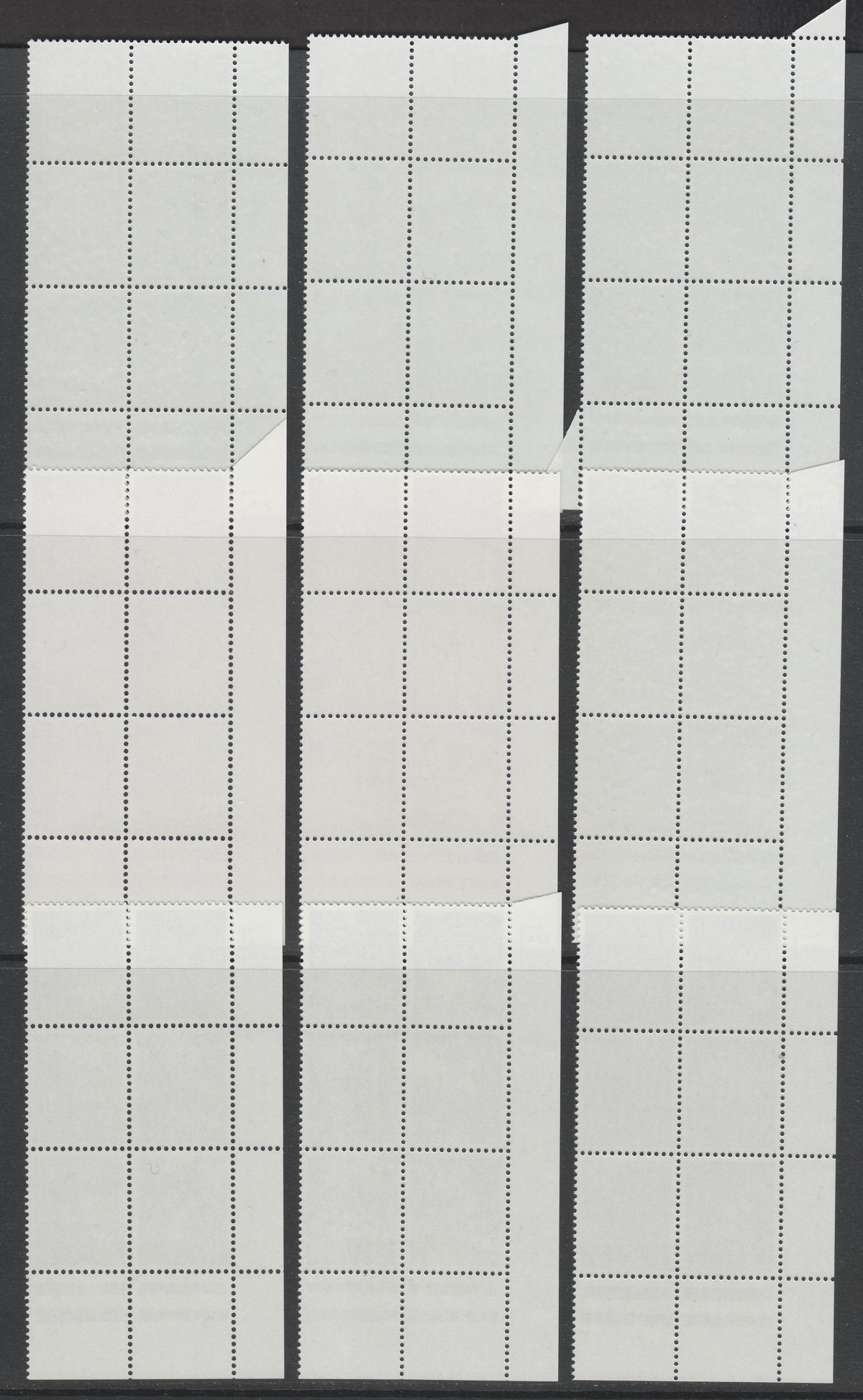 QEII 1981 Machin 20p Litho Cylinder 20A 12B to 23A. 15B. Blocks of 6 Mint