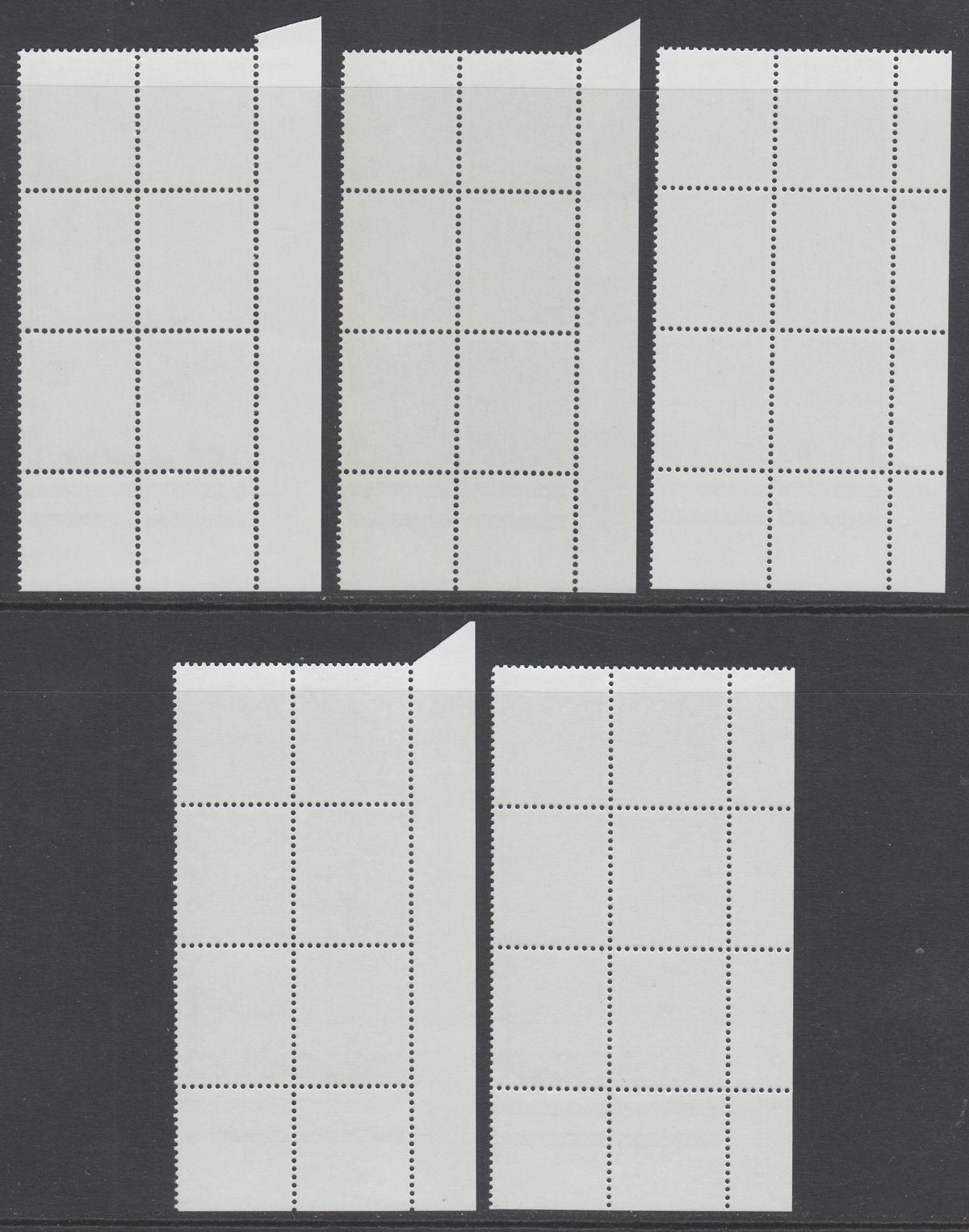 QEII 1981 Machin 20p Litho Cylinder 20A 12B to 23A. 15B. Blocks of 6 Mint