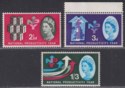 QEII 1962 National Productivity Year Phosphor Set UM Mint SG631p-633p cat £35