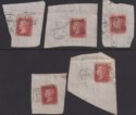 Click for more photos and details QV 1861-64 1d Used with DUNKELD, LERWICK, GLASGOW, INVERNESS Postmarks
