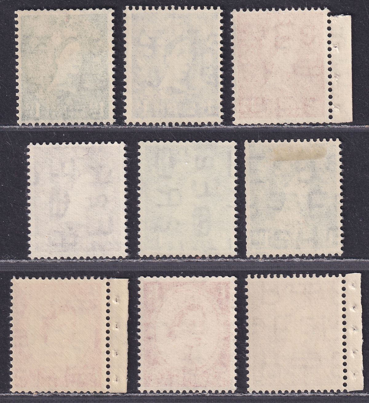 Queen Elizabeth II 1952-54 Tudor Crown Set to 2½d Watermark Varieties Mint
