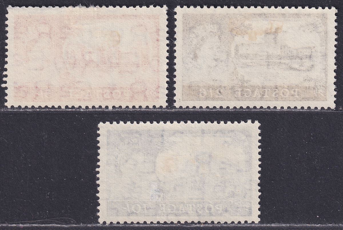 Queen Elizabeth II 1955 Castles Set to 10sh Mint SG536-538 with FAULTS