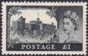 Click for more photos and details Queen Elizabeth II 1955 Windsor Castle £1 Waterlow Printing Mint SG539 cat £140