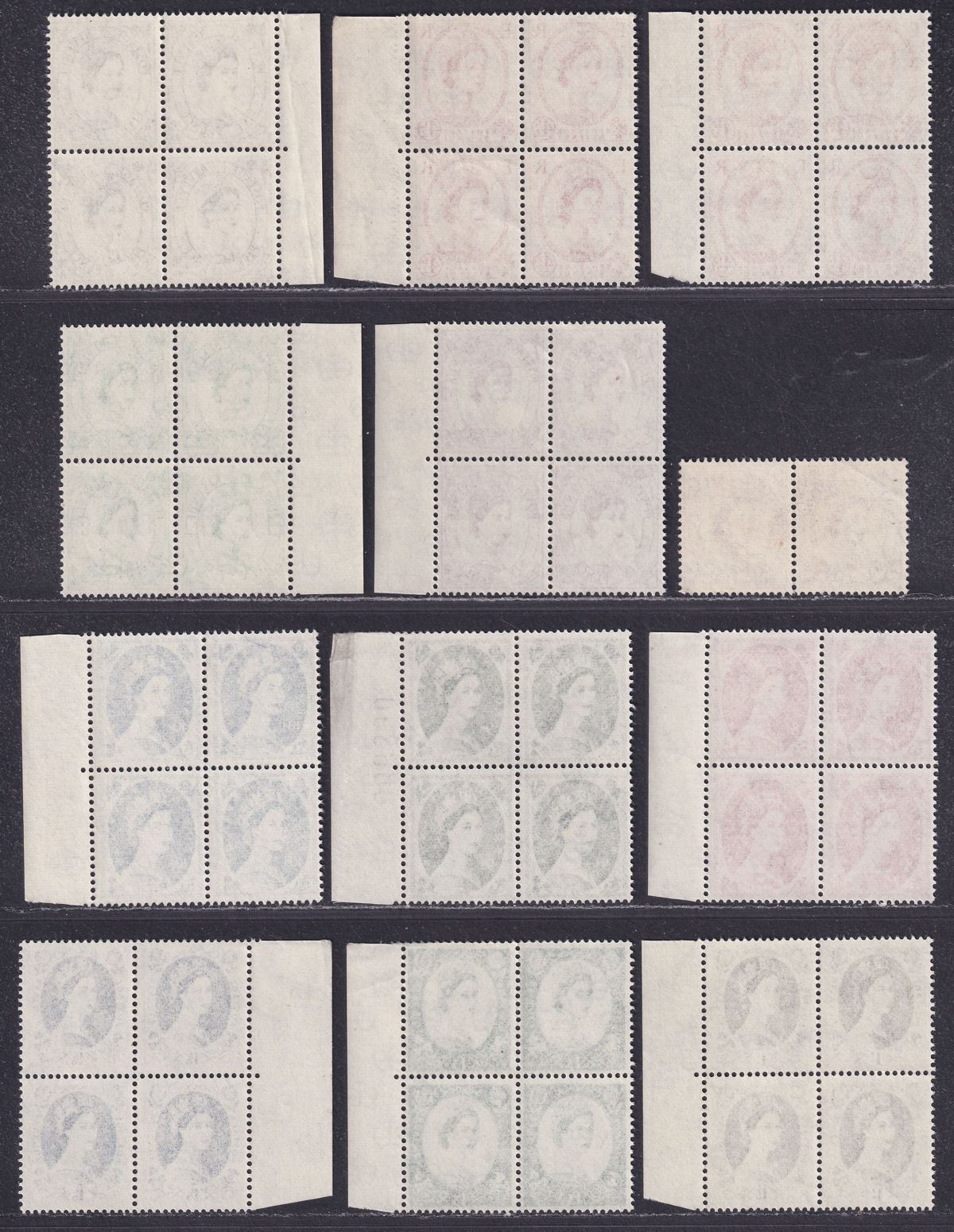 Queen Elizabeth II 1958 Four Block Set UM Mint SG570-586 MNH