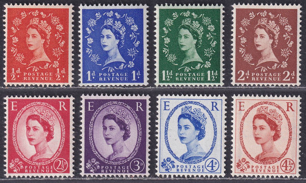 Queen Elizabeth II 1958 Graphite-Lined Set UM Mint SG587-594 cat £110 MNH