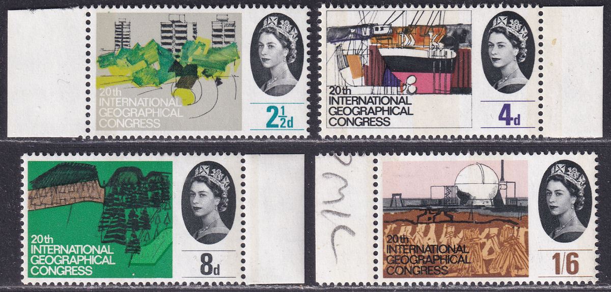 QEII 1964 Geographical Congress Phosphor Set Mint SG651p-654p cat £30
