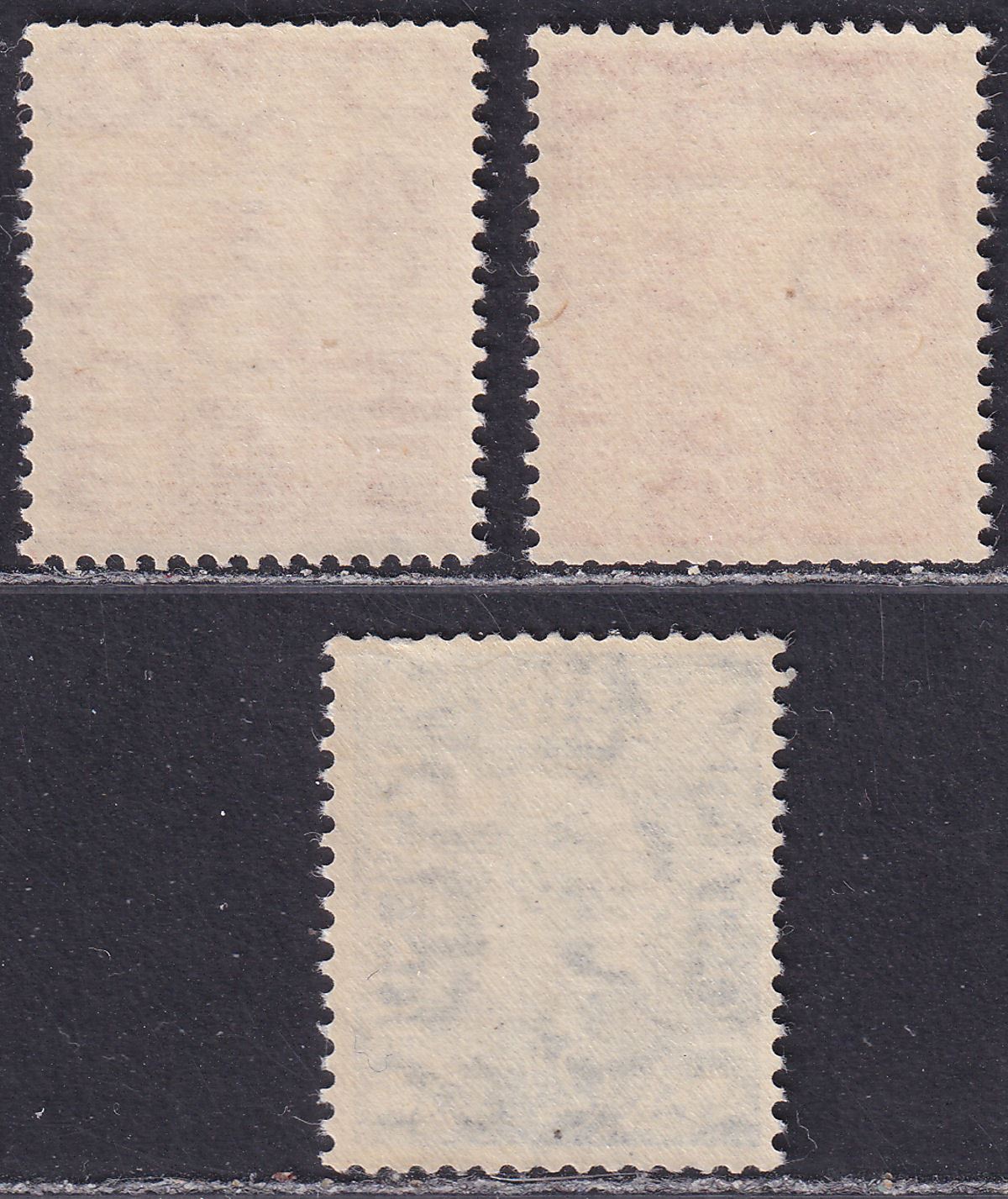 King George VI 1942 Pale Colours 1d, 2d, 2½d Wmk Sideways Mint cat £48