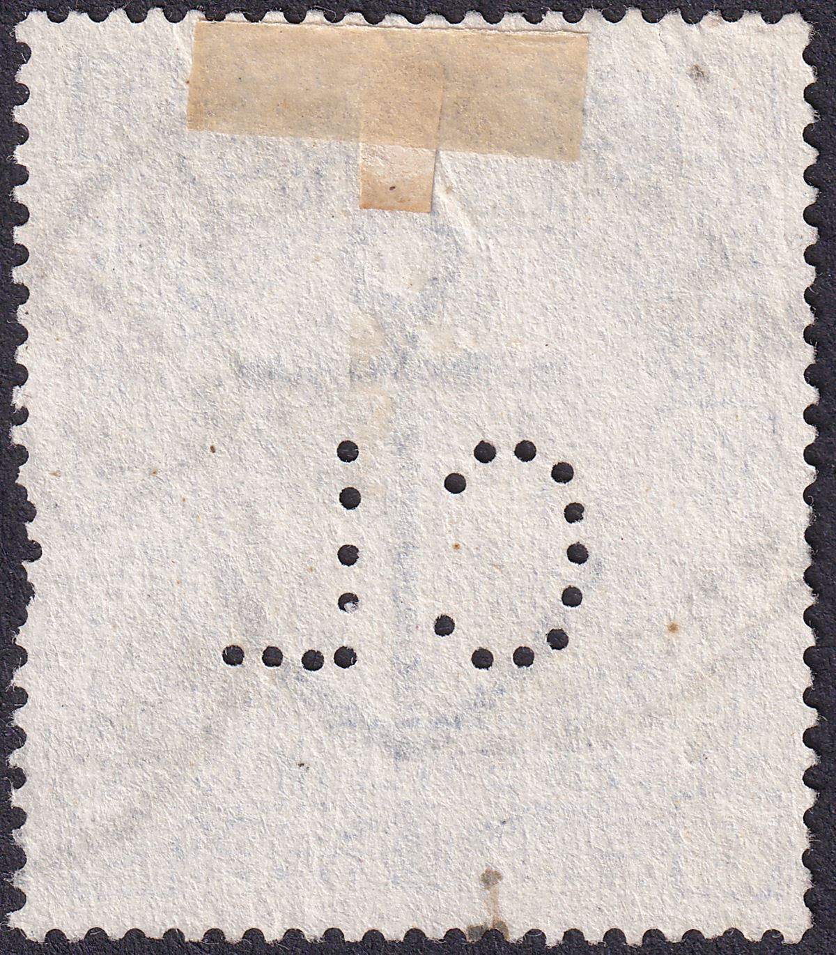 Queen Victoria 1899 10sh Ultramarine White Paper CL Perfin Used SG183a cat £375