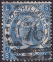 Queen Victoria 1867 2sh Deep Blue Used SG119 cat £180