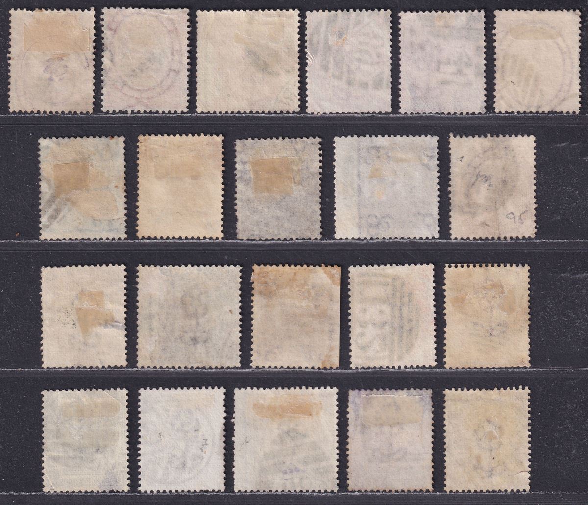 Queen Victoria 1857-73 Surface Printed Selection to 1sh Used