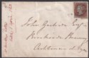 Click for more photos and details Queen Victoria 1852 1d Red Used Cover to Brookside Brewery, Ashton-under-Lyne