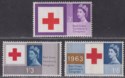 QEII 1963 Red Cross Centenary Congress Phosphor Set Mint SG642p-644p cat £65